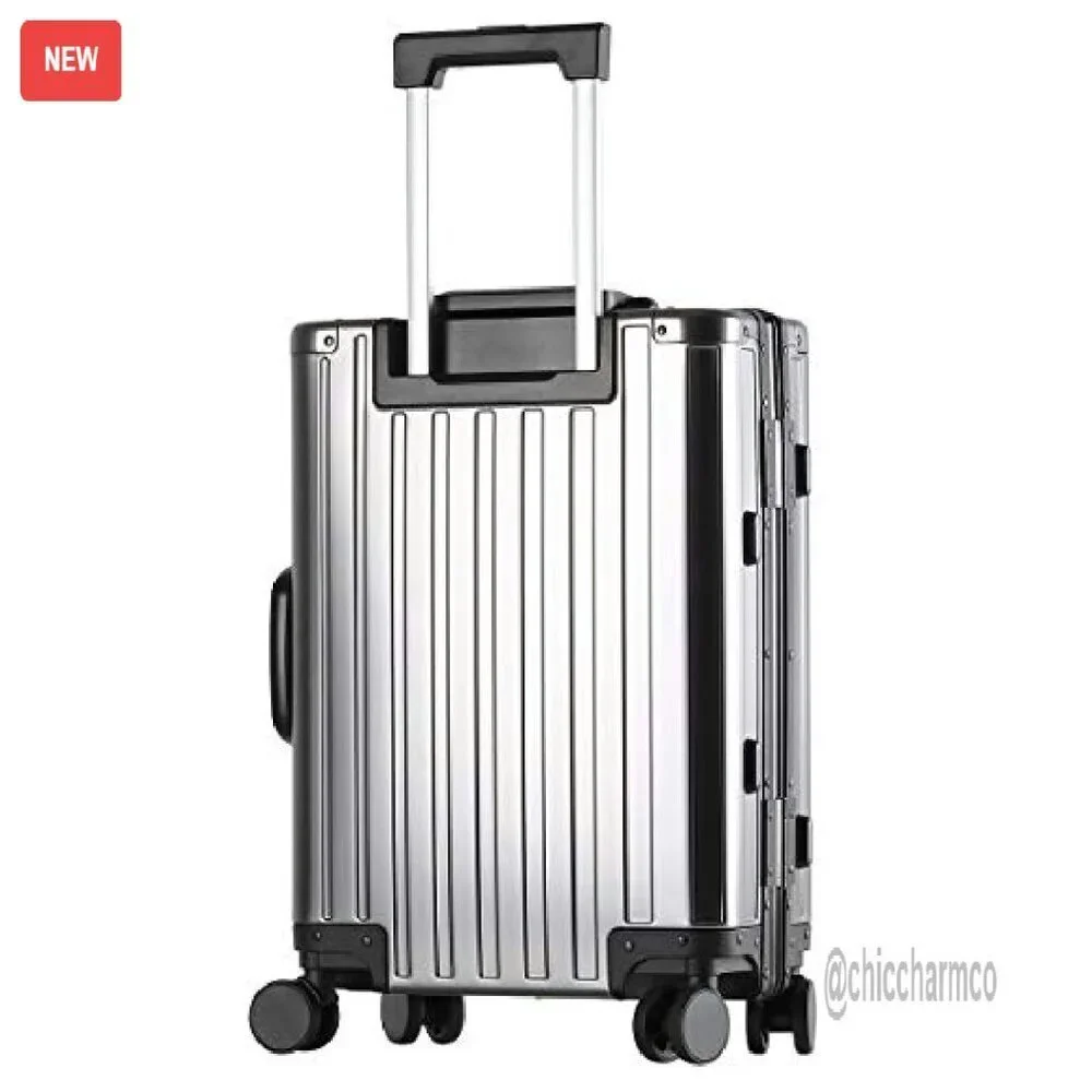 Aluminum Hardside Carry-On Suitcase with TSA Lock & Spinner Wheels